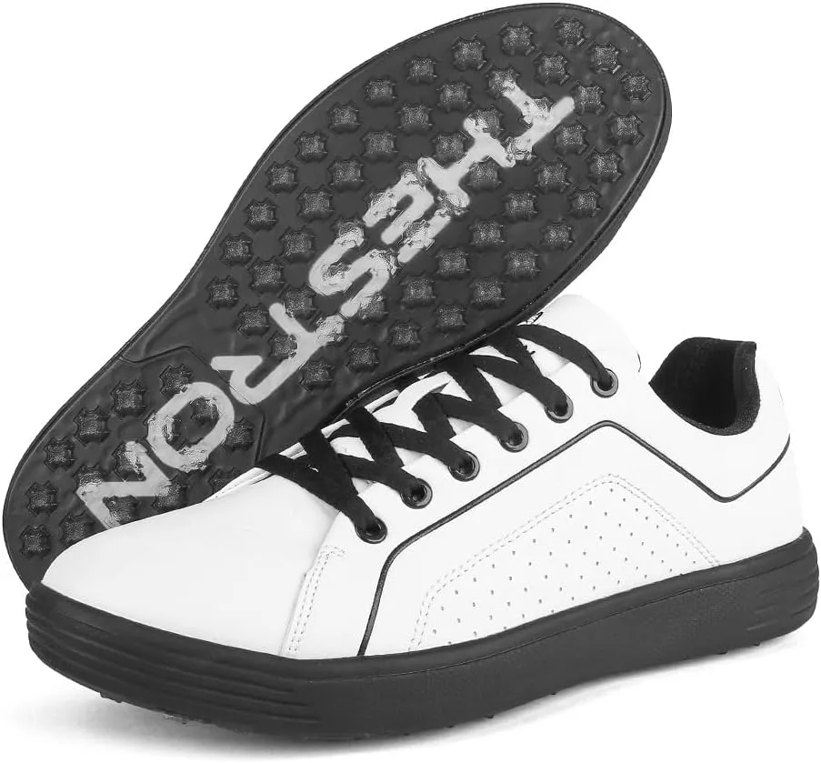 THESTRON Men's Golf Shoes Comfortable Non Slip Men Casual Sport Shoes for Golfing Lightweight Golf Sneakers