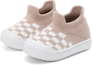 Tiny Explorings Sock Shoes | Anti-Slip Rubber Sole Baby Walking Socks | Soft-Soled First Walkers for Boys & Girls | Breathable Infant Home & Outdoor Shoes