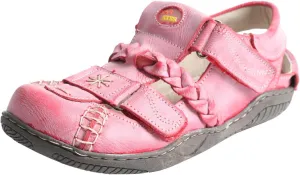 TMA EYES Retro Sports Sandals for Women Anti-Slip TPR Sole Flat Strappy Sandals with Hook and Loop Closure Breathable Casual Beach Shoes for Outdoor