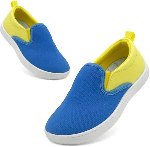 Toddler Kids Wide Barefoot Shoes Girls Boys Slip On Canvas Sneakers Comfortable Skin Friendly Walking Kids Shoes