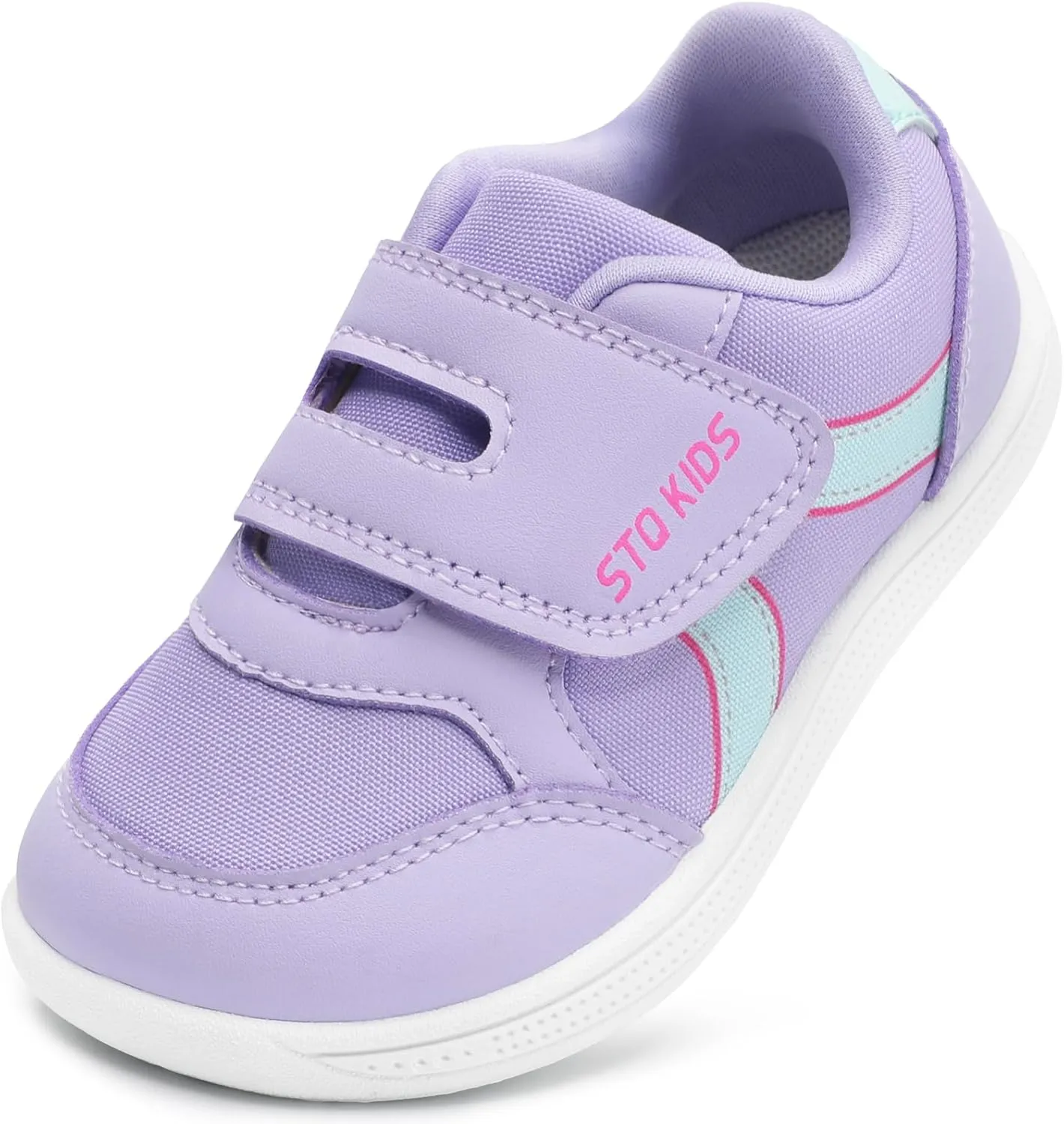 Toddler Wide Toe Box Barefoot Shoes Boys Girls Sneakers Kids Tennis Shoes Preschool Non Slip Lightweight Comfortable First Walking Shoes Running Outdoor Activities