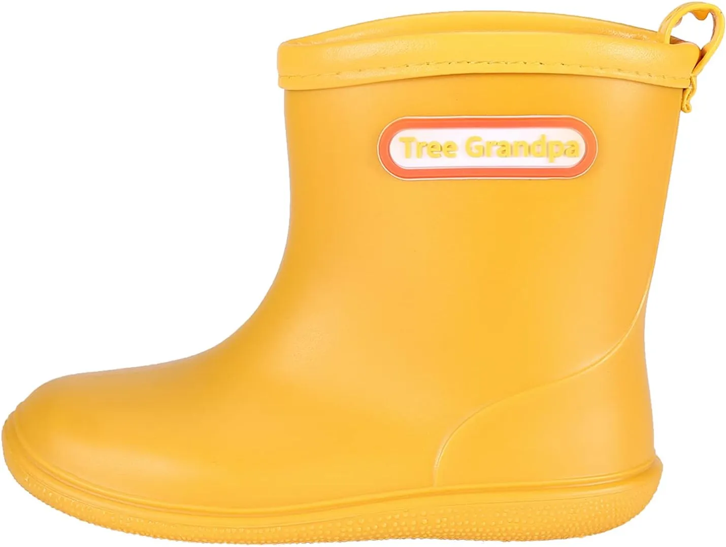 Tree Grandpa Toddler Rain Boots for Boys Girls Waterproof Baby Kids Rain Boots With Easy-on