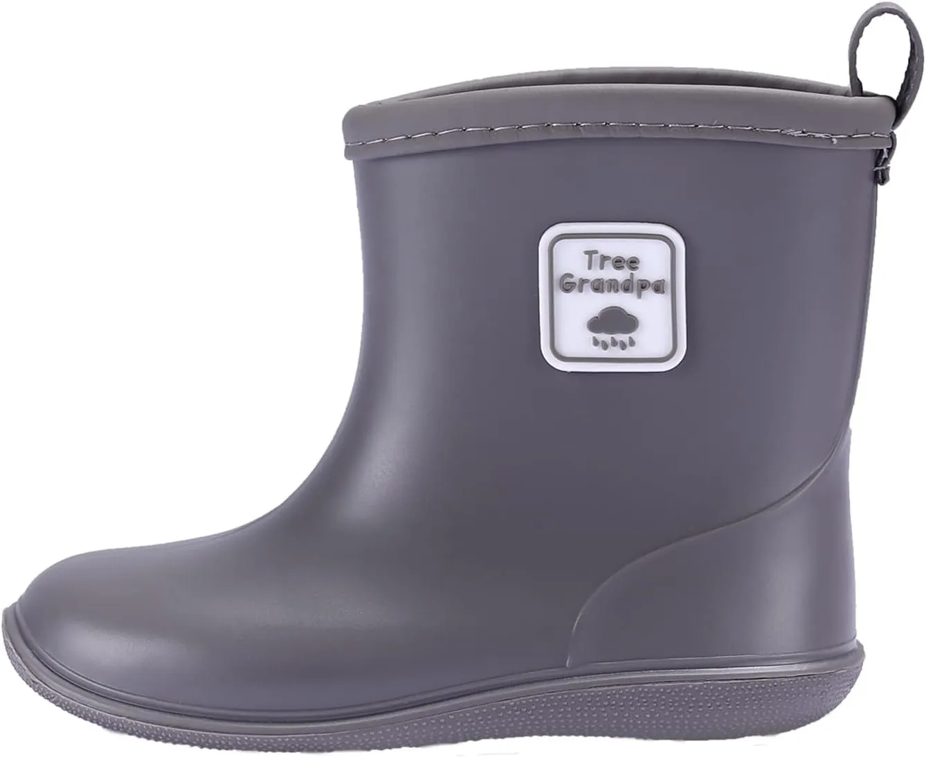 Tree Grandpa Toddler Rain Boots for Boys Girls Waterproof Baby Kids Rain Boots With Easy-on