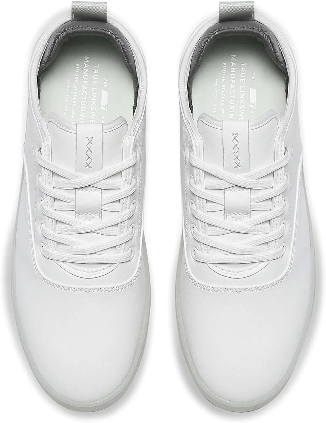 TRUE Linkswear FS-01 Women's Sneakers - Weather Resistant, Eco-Genuine Leather, Classic Style for All-Day Wear, Black