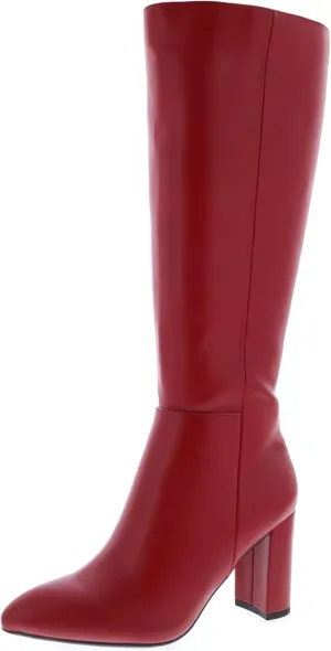 TruFox Womens Classic Tall Knee High Block Heel Fashion Boots