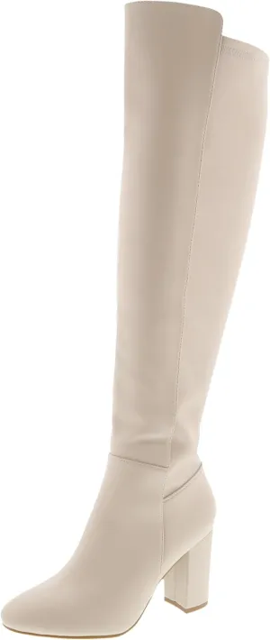 TruFox Womens Classy Fashion Knee High Block Heel Boots