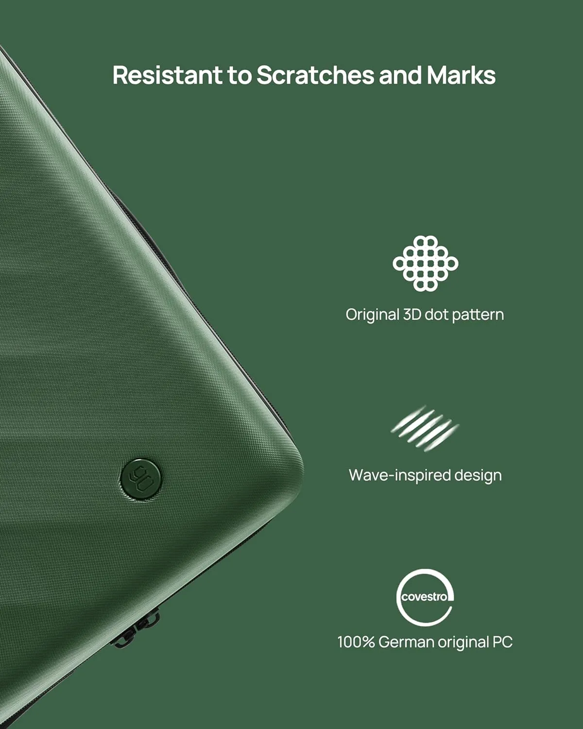 Trunk Luggage 29 Inch, Large Checked Luggage with Double Spinner Wheels, Anti-Burst Zipper, Hard Case PC Suitcase, Lightweight Travel Luggage, TSA Approved (Seaweed Green, Hudson)