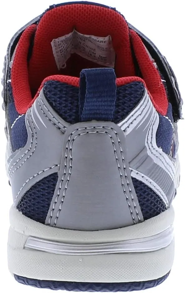 TSUKIHOSHI 3570 STORM Strap-Closure Machine-Washable Child Sneaker Shoe with Wide Toe Box and Slip-Resistant, Non-Marking Outsole - For Toddlers and Little Kids, Ages 1-8