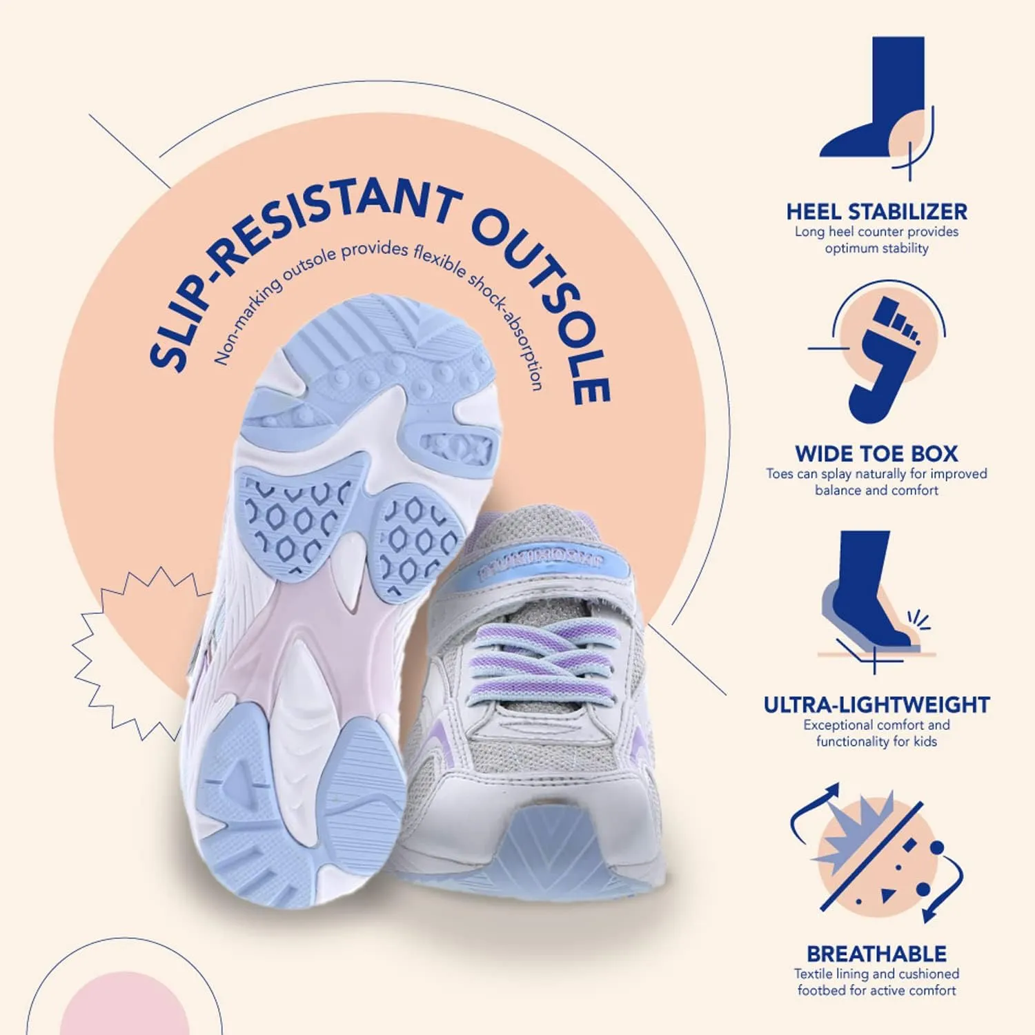 TSUKIHOSHI Girl's Glitz (Toddler/Little Kid) Sneaker