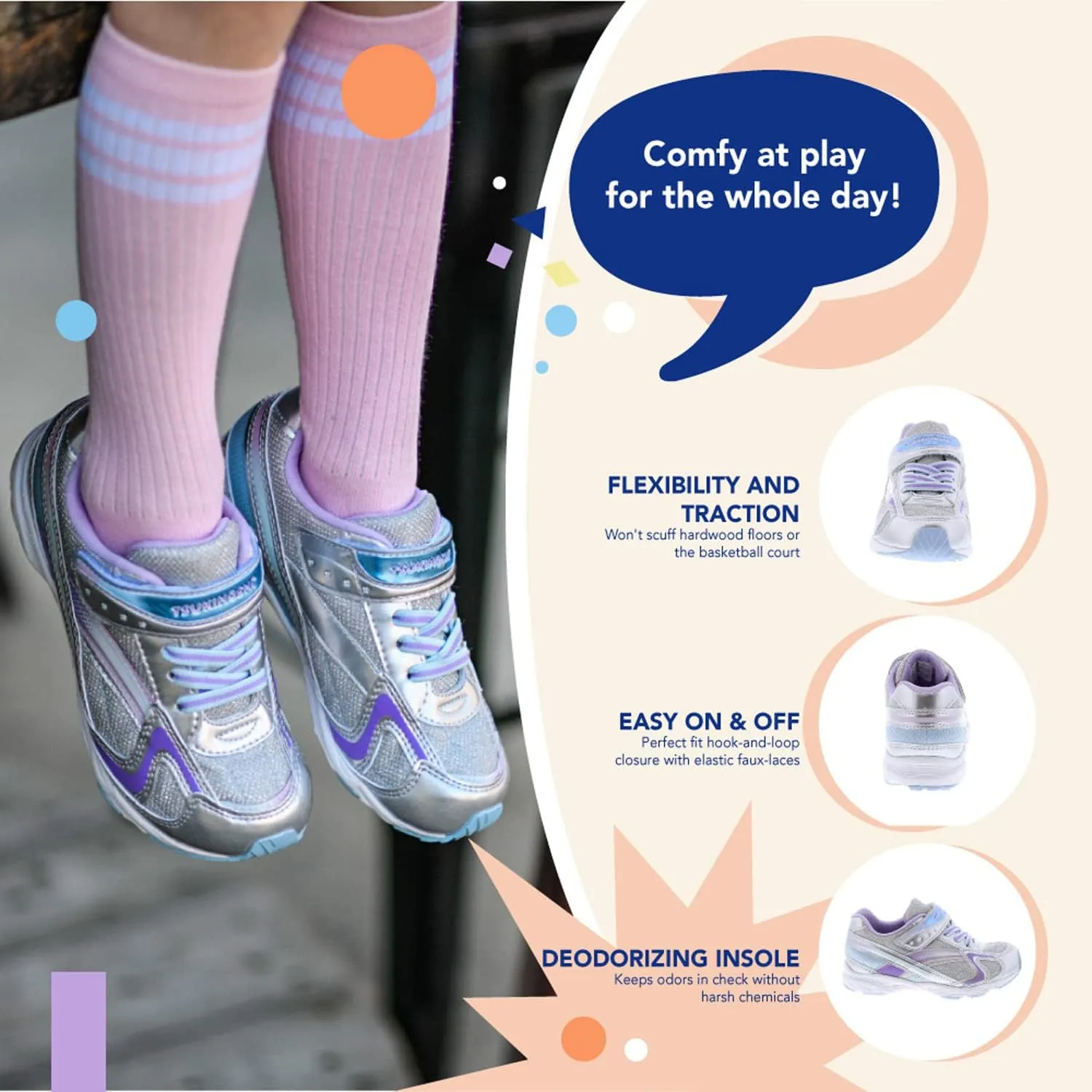 TSUKIHOSHI Girl's Glitz (Toddler/Little Kid) Sneaker