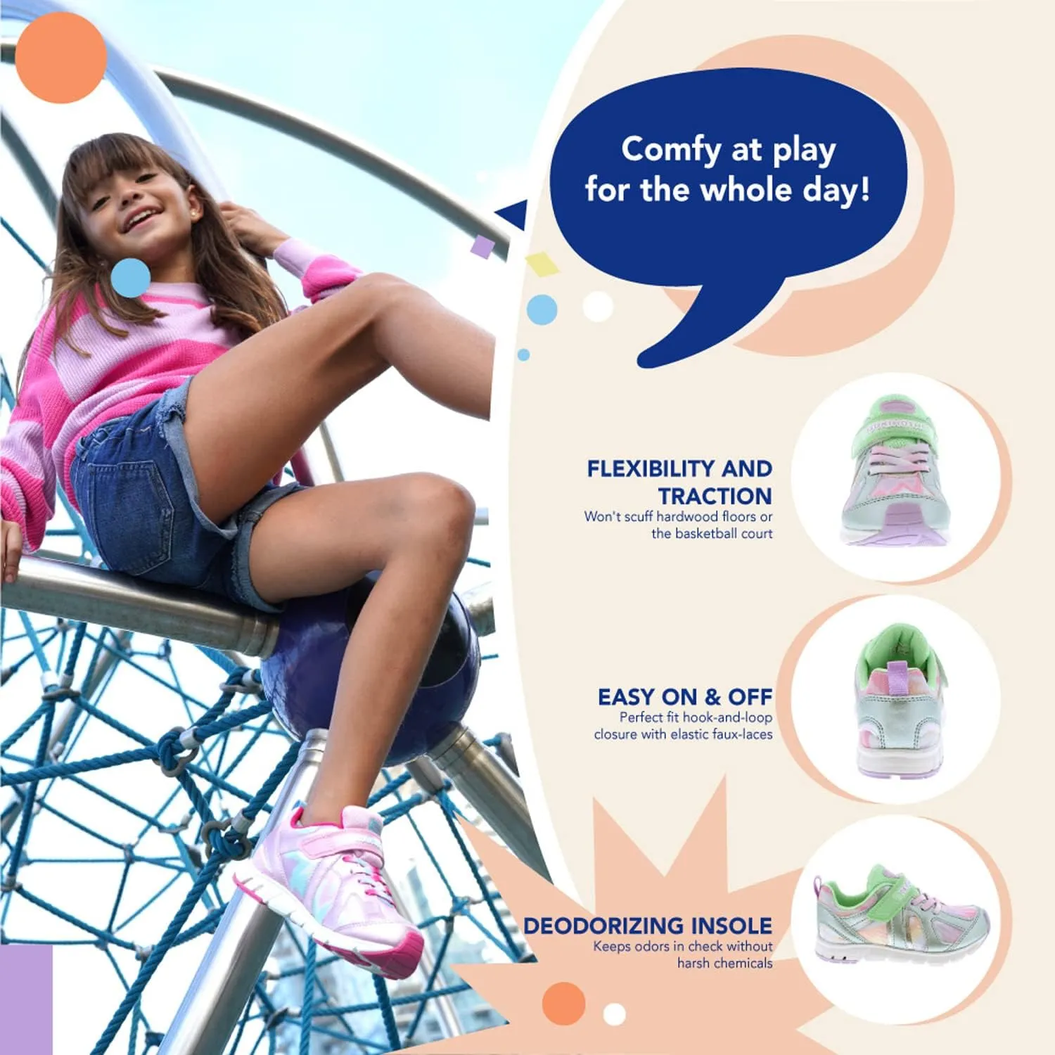 Tsukihoshi Rainbow Sneaker (Toddler/Little Kid/Big Kid)