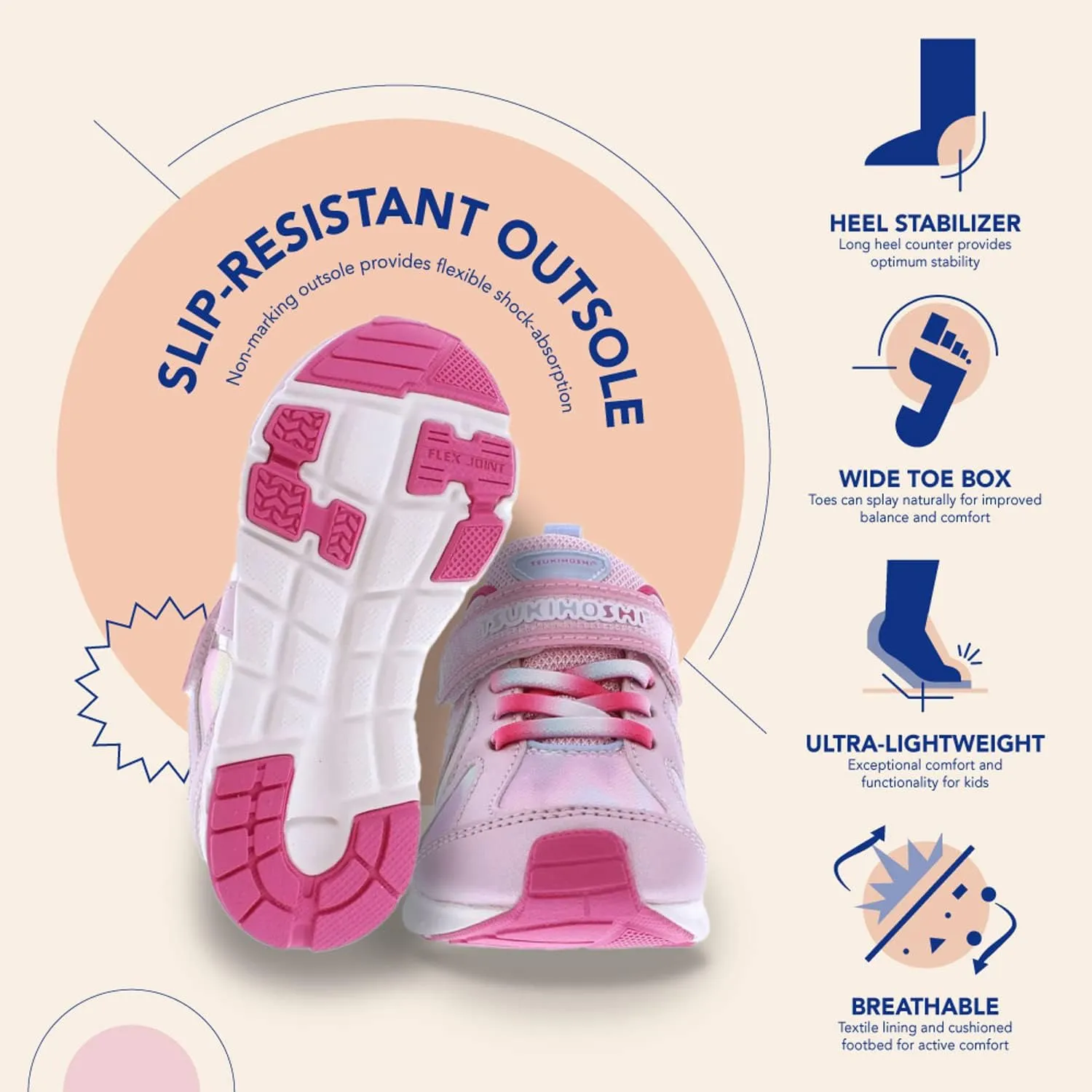 Tsukihoshi Rainbow Sneaker (Toddler/Little Kid/Big Kid)
