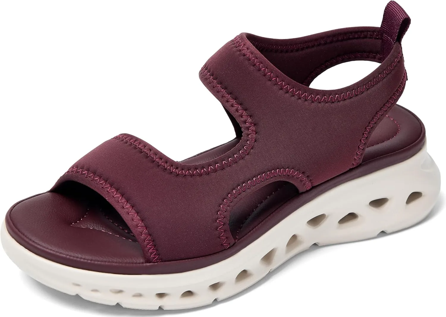 UBFEN Womens Sport Sandals with Elastic Ankle Strap - Comfortable Walking Casual Open Toe Summer Wedge Sandals