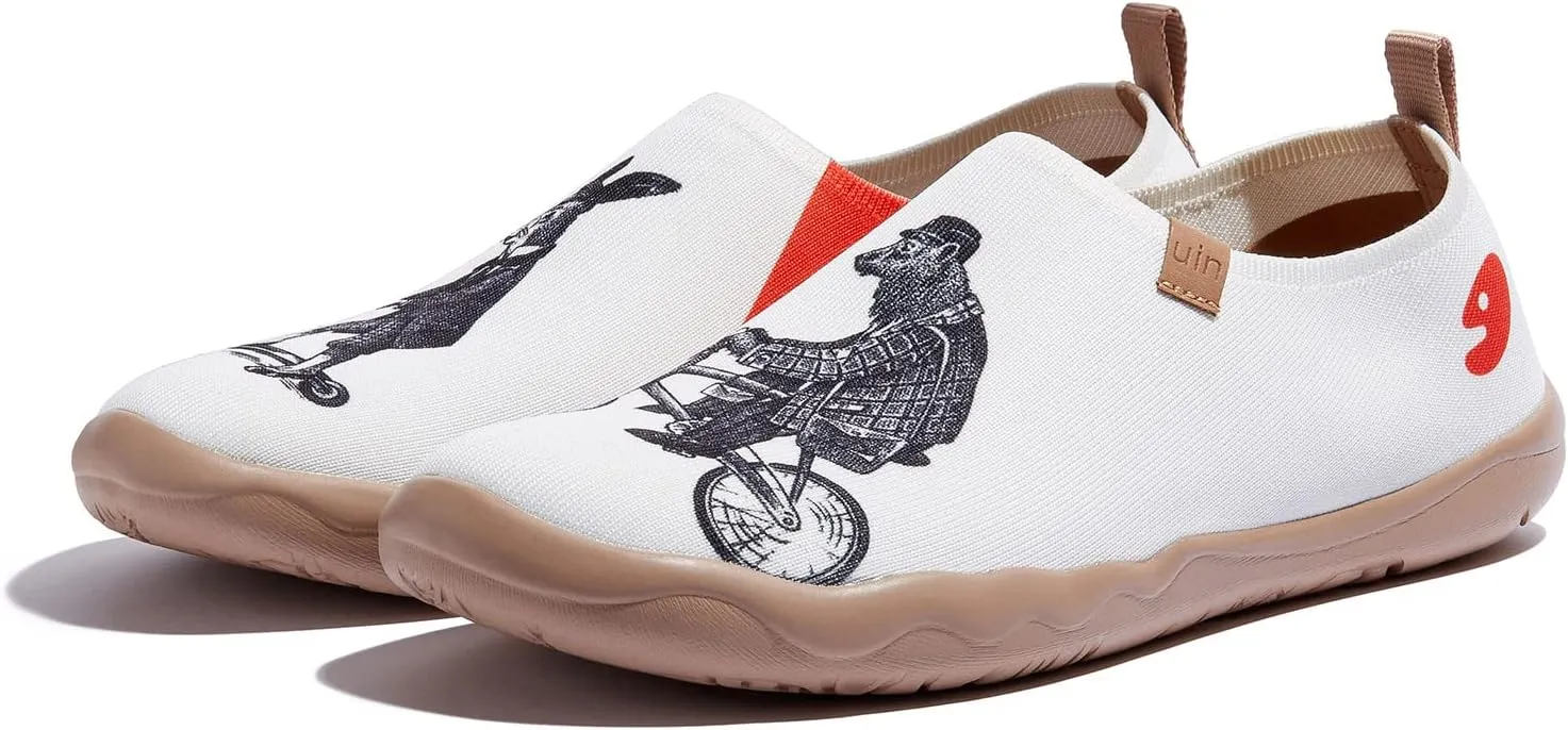UIN Women's Art Painted Travel Shoes Slip On Casual Knit Loafers Lightweight Comfort Fashion Sneaker Toledo ⅠBirds and Flowers