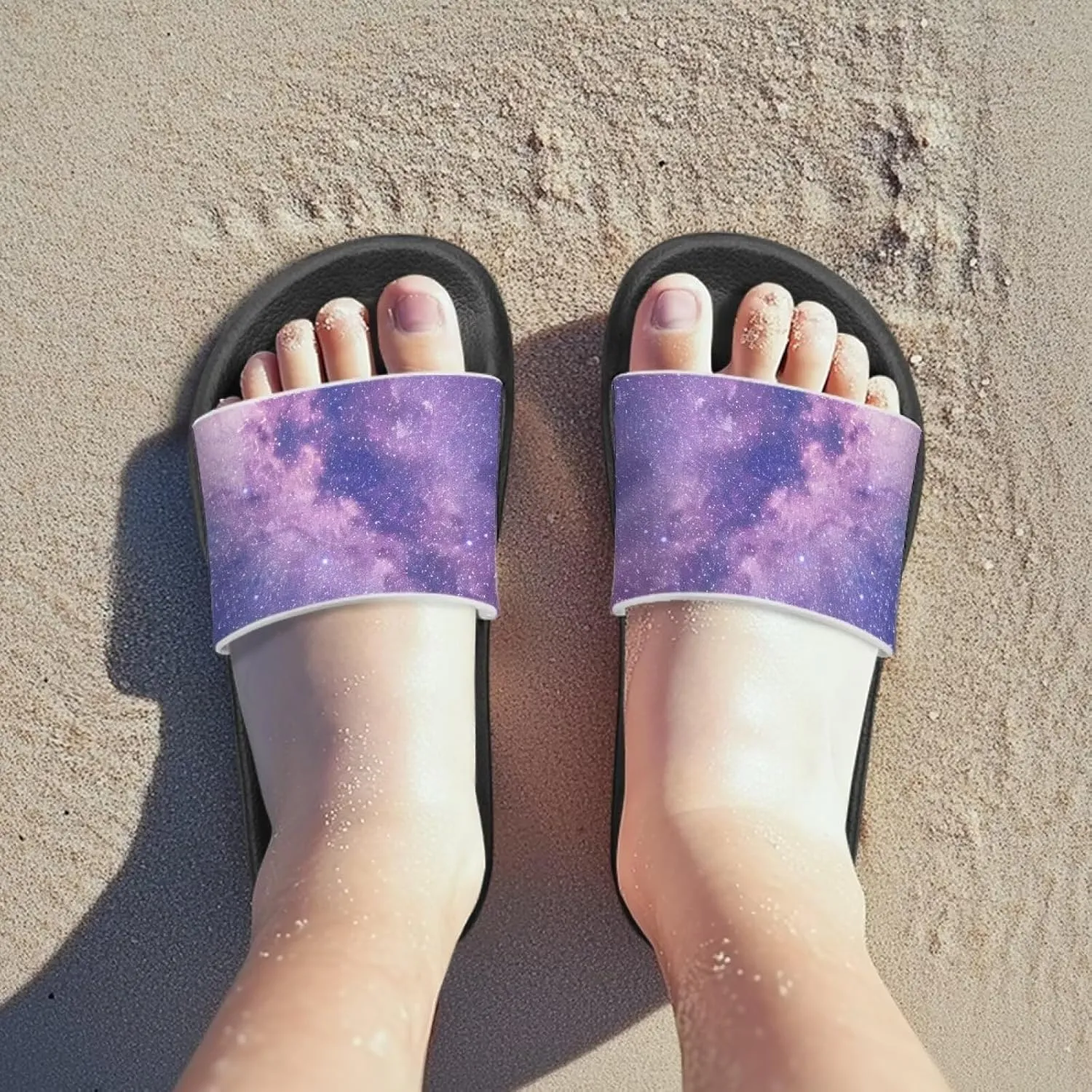 Unisex-Child Bathroom Shower Sandals Open Toe Soft Sole Sandals Summer Non-slip Beach Pool Shoes Outdoor Sandals