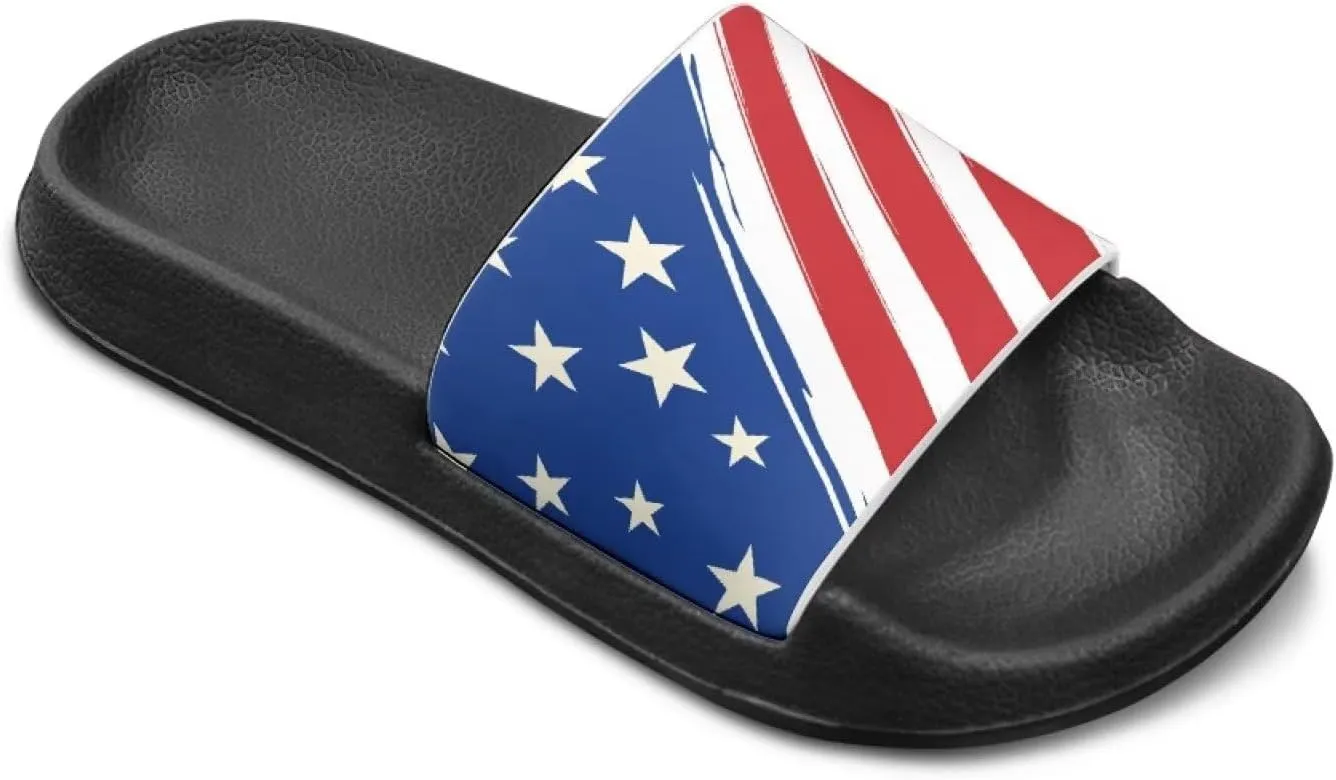 Unisex-Child Bathroom Shower Sandals Open Toe Soft Sole Sandals Summer Non-slip Beach Pool Shoes Outdoor Sandals
