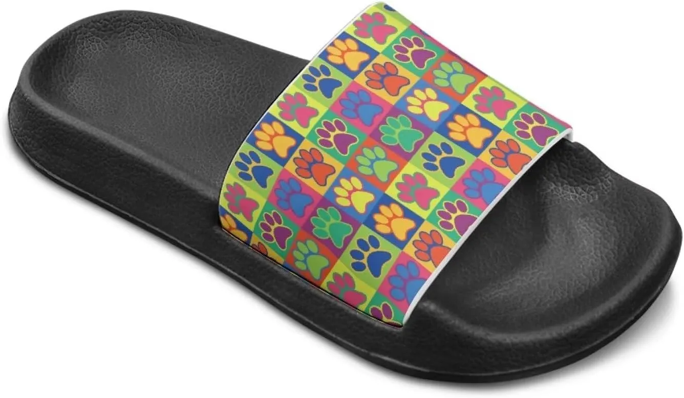 Unisex-Child Bathroom Shower Sandals Open Toe Soft Sole Sandals Summer Non-slip Beach Pool Shoes Outdoor Sandals