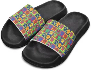 Unisex-Child Bathroom Shower Sandals Open Toe Soft Sole Sandals Summer Non-slip Beach Pool Shoes Outdoor Sandals