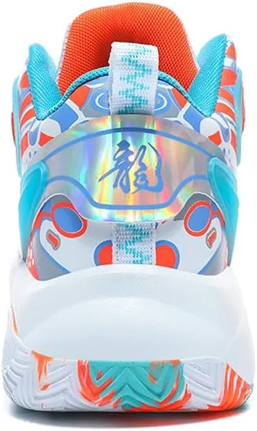 Unisex High Top Lightweight Fly-Weaving Running Jogging Sneakers Basketball Shoes for Youth