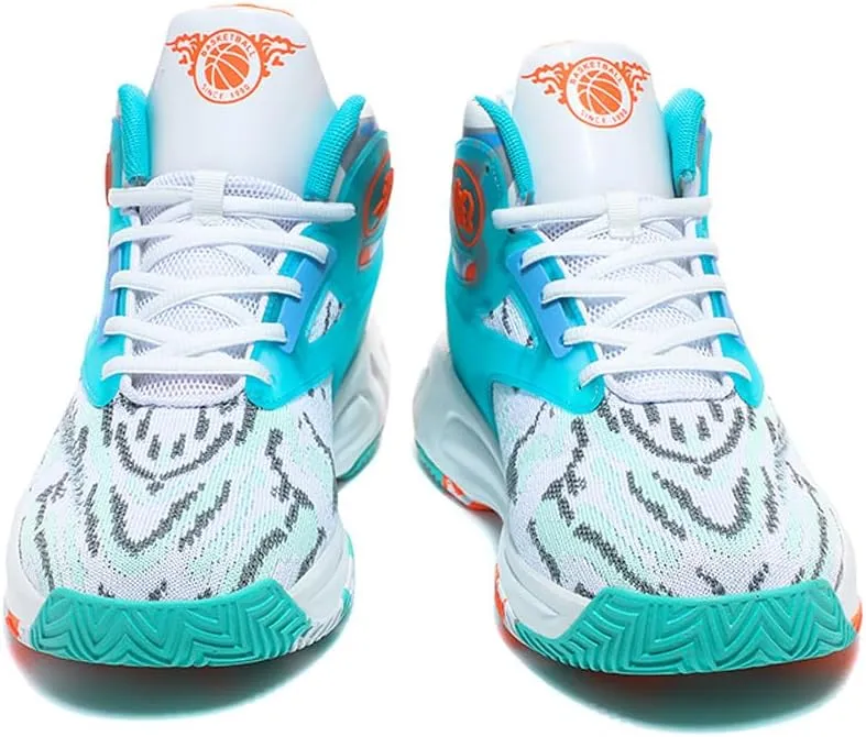 Unisex High Top Lightweight Fly-Weaving Running Jogging Sneakers Basketball Shoes for Youth