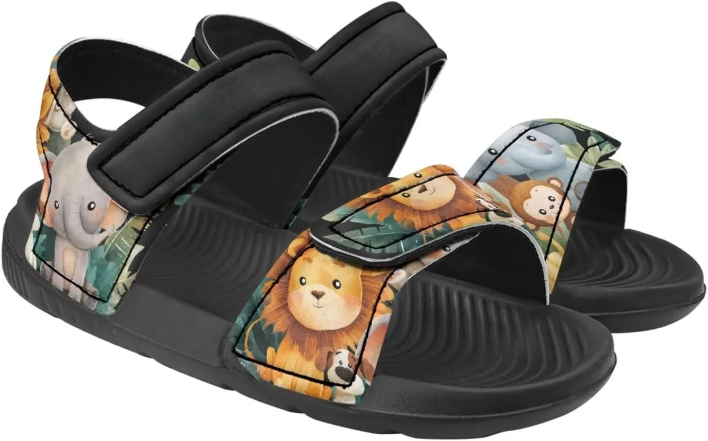 Unisex Kids Sandals Horse Summer Shoes Boys and Girls Adjustable Sport Athletic Outdoor Sandals for Toddler/Little Kid/Big Kid