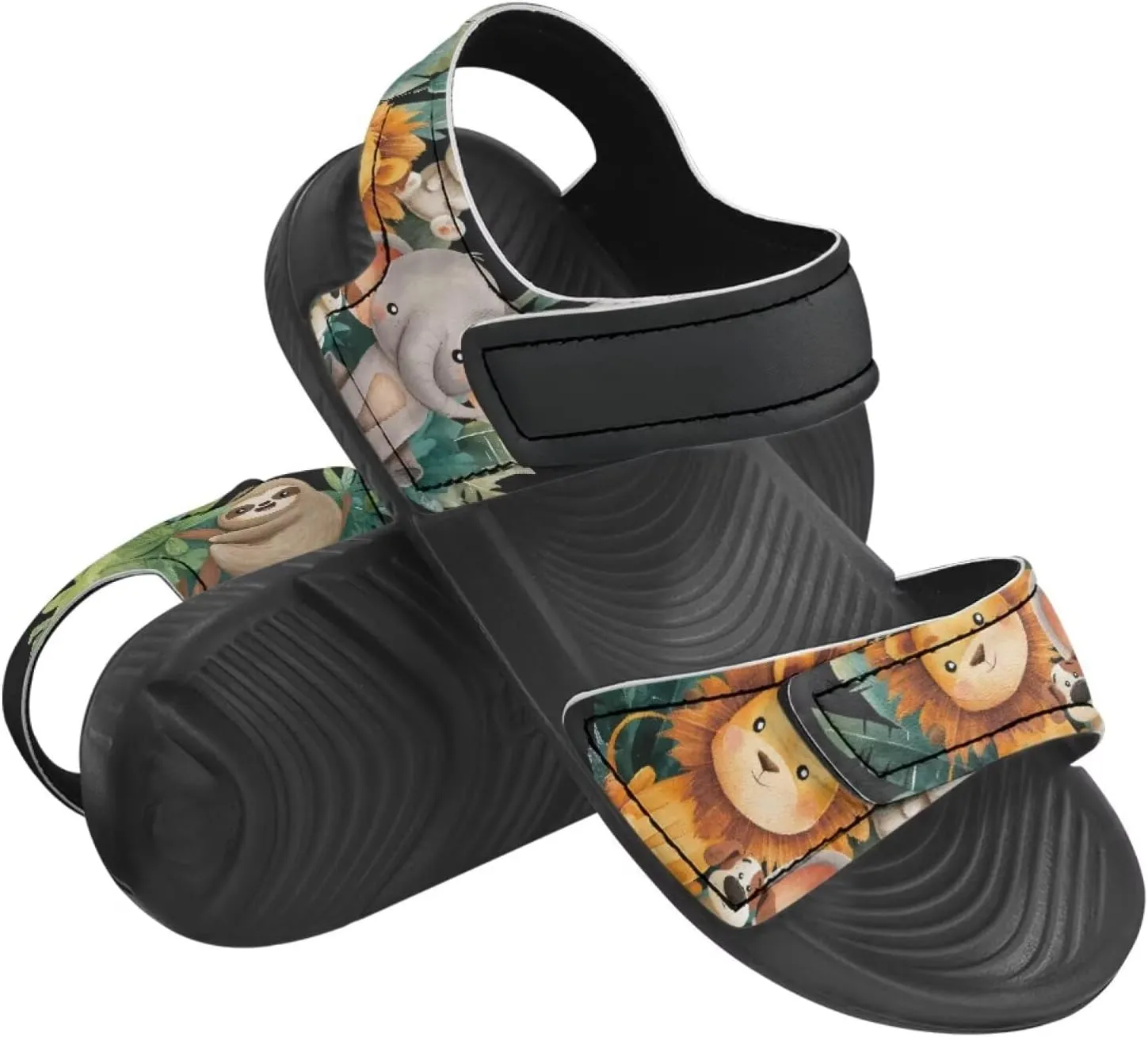 Unisex Kids Sandals Horse Summer Shoes Boys and Girls Adjustable Sport Athletic Outdoor Sandals for Toddler/Little Kid/Big Kid