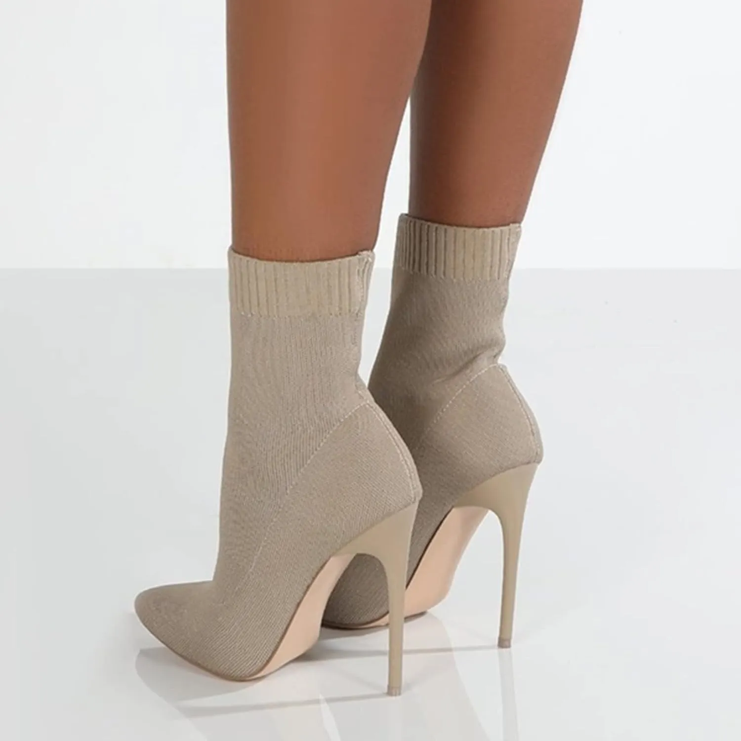 UOQAPRE Women's Over The Knee Thigh High Heel Boots,Pointed -Toe Side Comfy Long Boots Platform High Heel Booties for Women