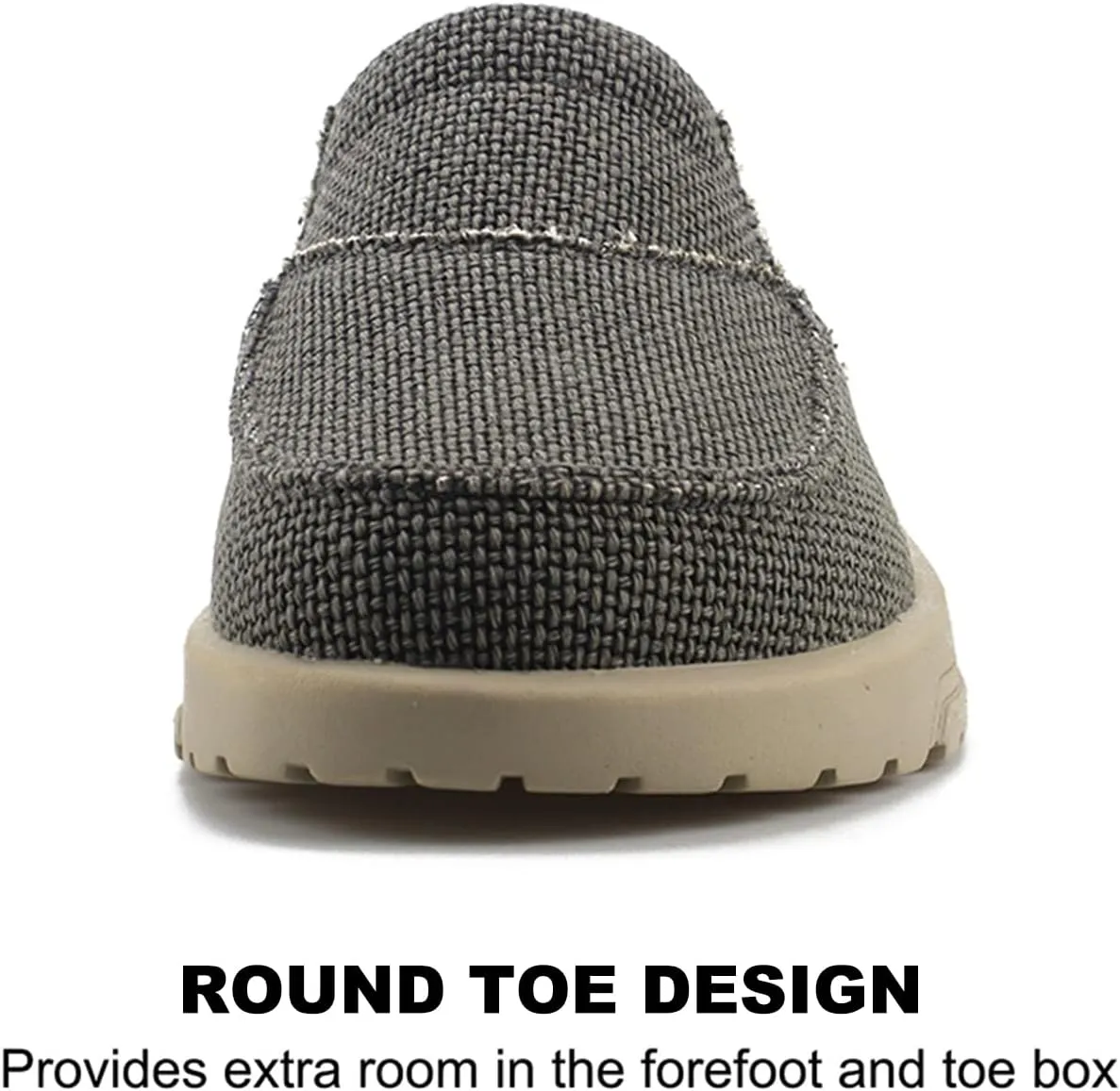UPIShi Men's Arch Support Orthopedic Plantar Fasciitis Relief Slippers Canvas House Indoor Outdoor Slip On Loafers Non-Slip Casual Shoes