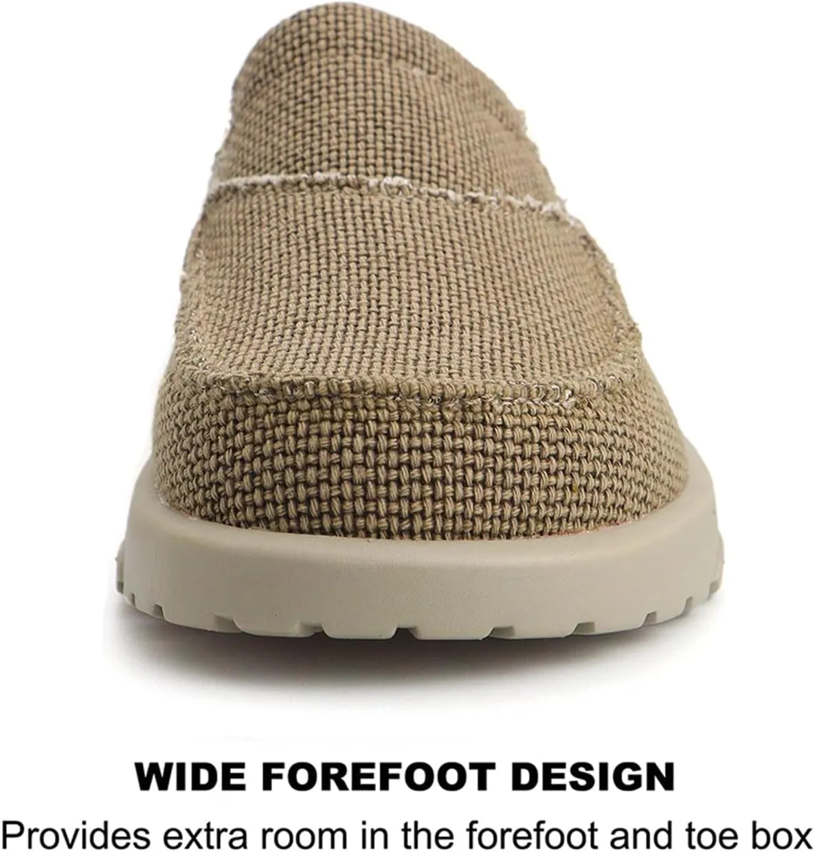 UPIShi Men's Arch Support Orthopedic Plantar Fasciitis Relief Slippers Canvas House Indoor Outdoor Slip On Loafers Non-Slip Casual Shoes