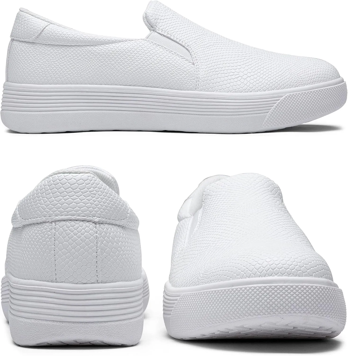 Vepose 8008 Slip on Sneakers Women Fashion Sneakers Comfortable Casual Loafers Shoes with Memory Foam
