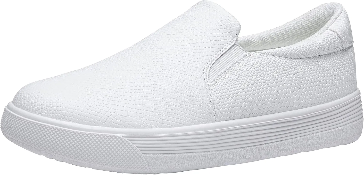 Vepose 8008 Slip on Sneakers Women Fashion Sneakers Comfortable Casual Loafers Shoes with Memory Foam