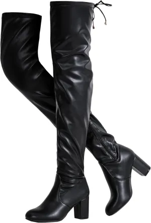 Vepose Women's 992 Thigh High Over The Knee Boots, Suede Long Boots with High Heel and Inner Zipper