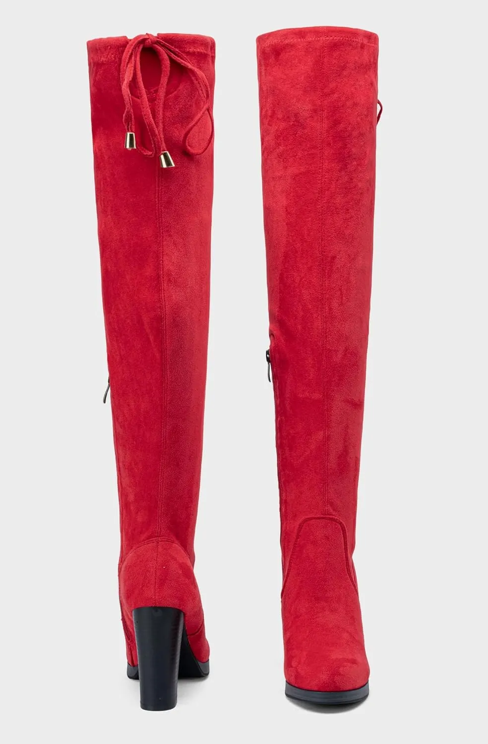 Vepose Women's Thigh High Black Over The Knee Boots, Tall Suede Knee High 996 Boot