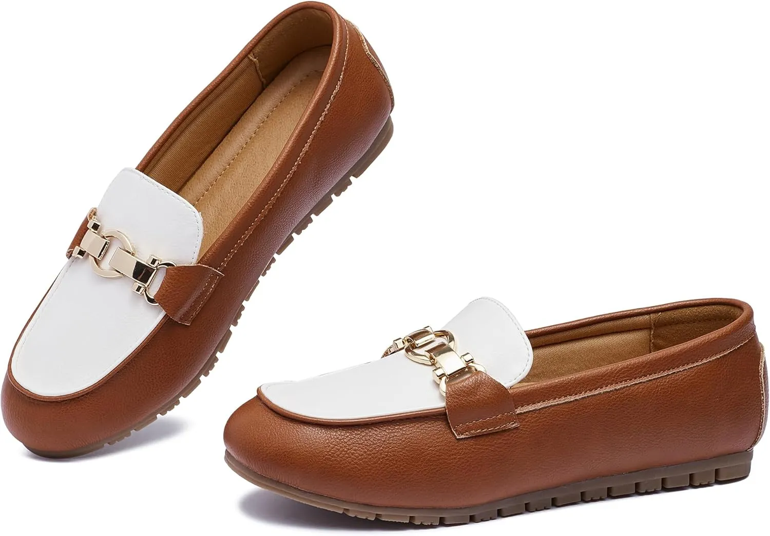 VERDASCO Women's Loafers Comfort Slip-Ons Flat Work Shoes Casual Moccasins Penny Loafers Lady Dress Shoes