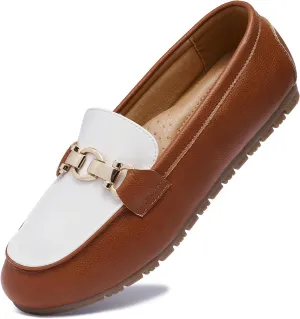 VERDASCO Women's Loafers Comfort Slip-Ons Flat Work Shoes Casual Moccasins Penny Loafers Lady Dress Shoes