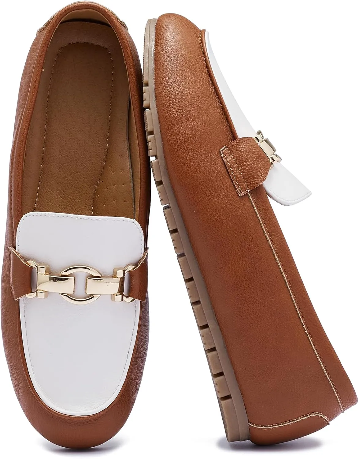 VERDASCO Women's Loafers Comfort Slip-Ons Flat Work Shoes Casual Moccasins Penny Loafers Lady Dress Shoes