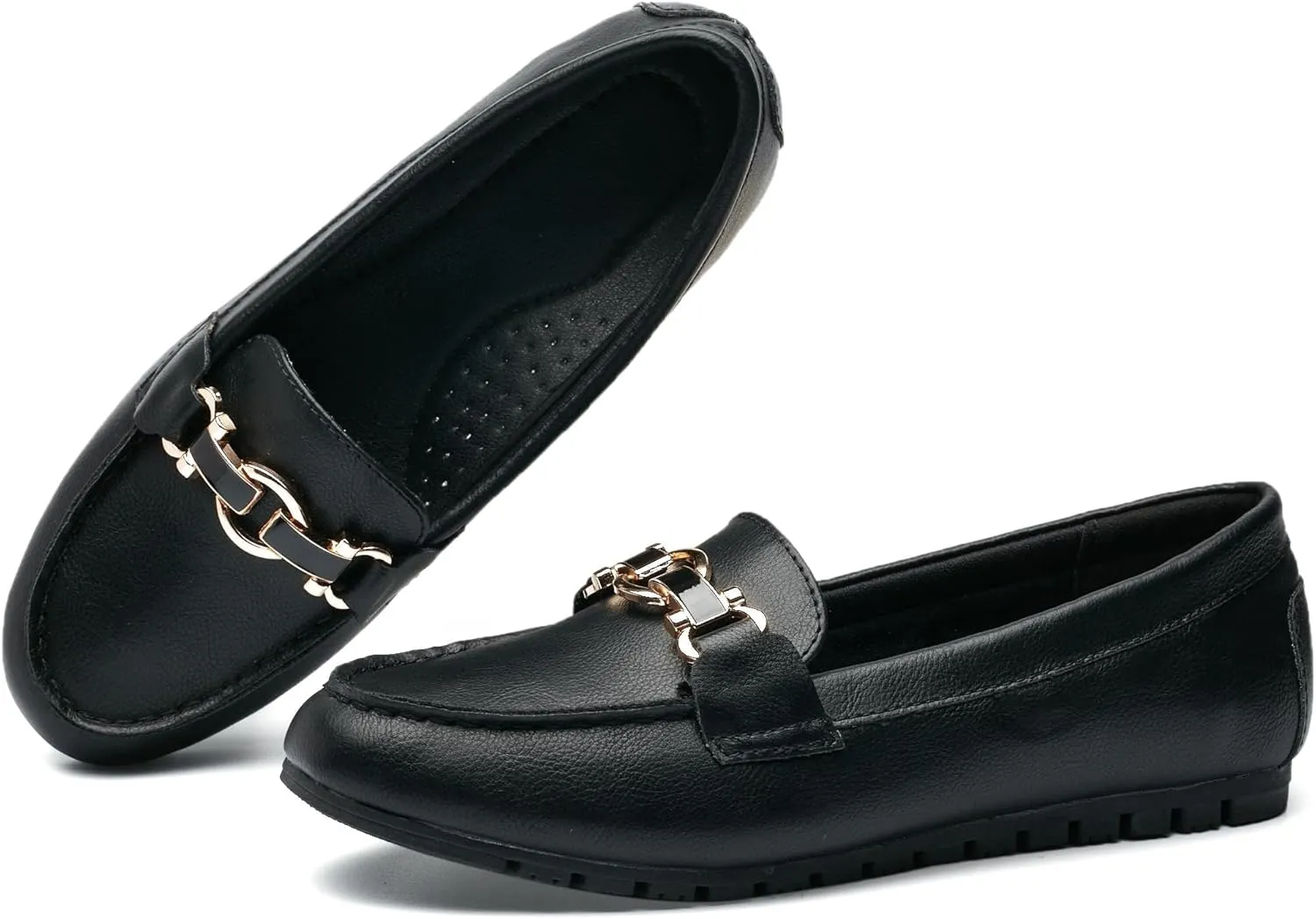VERDASCO Women's Loafers Comfort Slip-Ons Flat Work Shoes Casual Moccasins Penny Loafers Lady Dress Shoes
