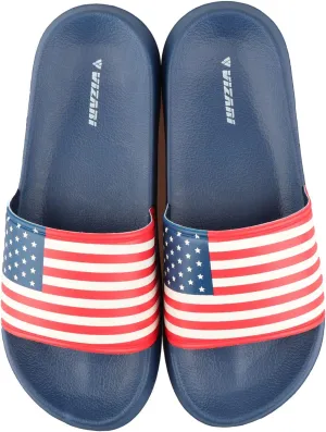 Vizari Men's 'USA SS' Soccer Slide Sandals For Adults and Teens