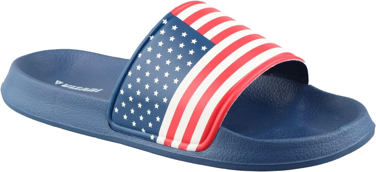 Vizari Men's 'USA SS' Soccer Slide Sandals For Adults and Teens