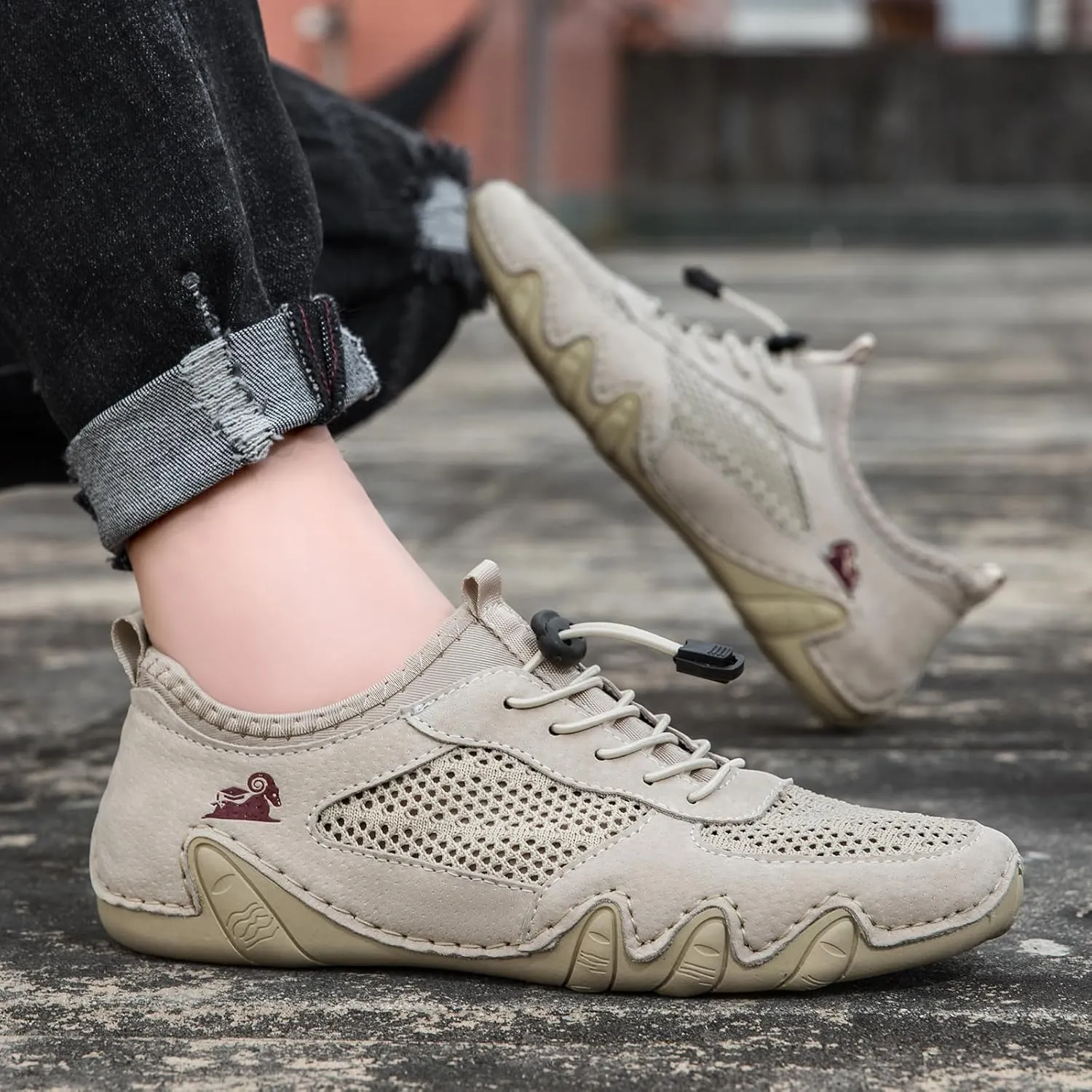 Vogany Shoes Women,Vogldeck 2.0 - Waterproof and Breathable Orthopedic Shoes,Vogany Orthopedic Sneakers Handmade Mesh Sandals