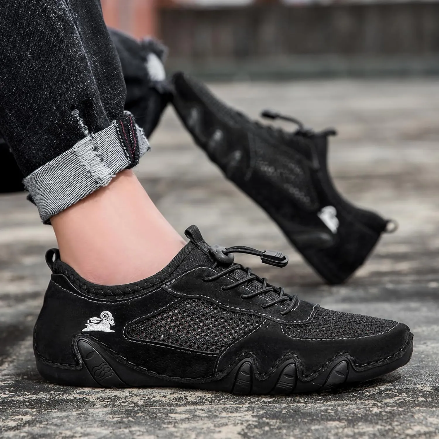 Vogany Shoes Women,Vogldeck 2.0 - Waterproof and Breathable Orthopedic Shoes,Vogany Orthopedic Sneakers Handmade Mesh Sandals
