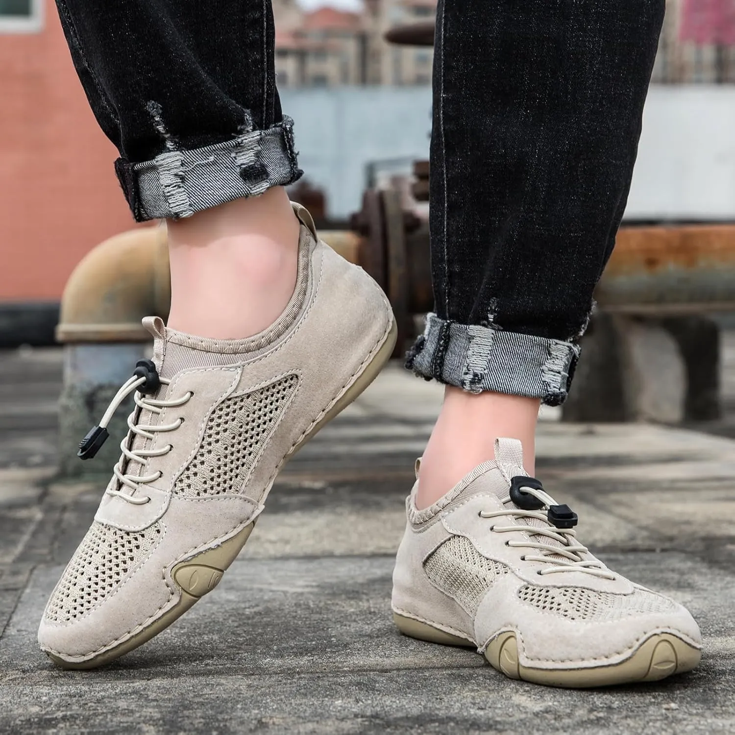 Vogany Shoes Women,Vogldeck 2.0 - Waterproof and Breathable Orthopedic Shoes,Vogany Orthopedic Sneakers Handmade Mesh Sandals