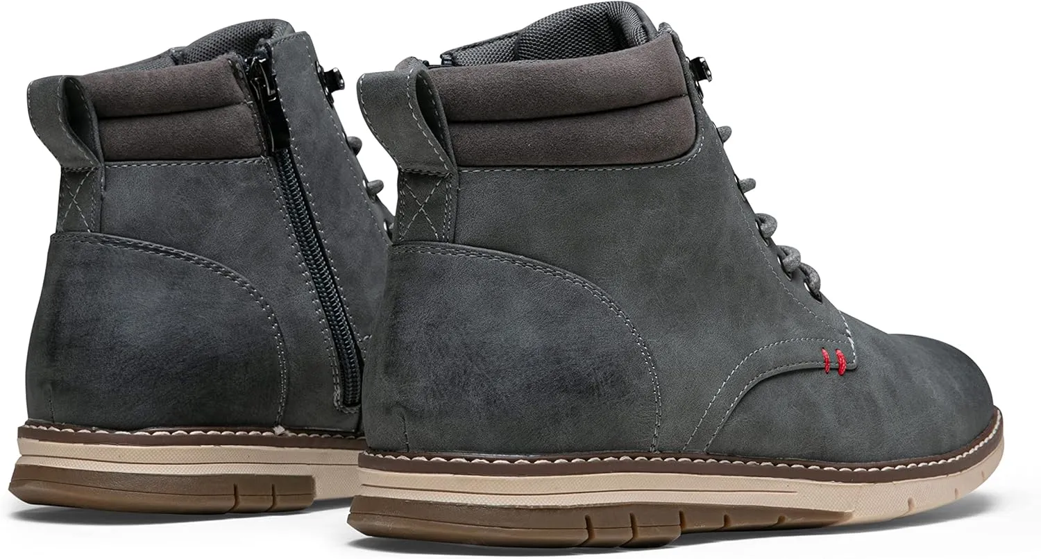 Vostey Boots for Men Casual Boots Fashion Waterproof Men's Motorcycle Shoes