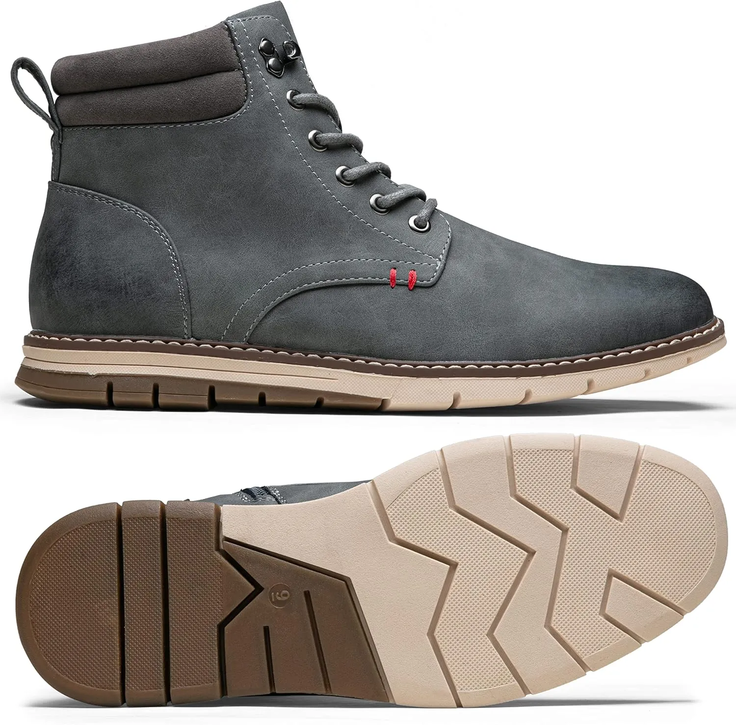 Vostey Boots for Men Casual Boots Fashion Waterproof Men's Motorcycle Shoes