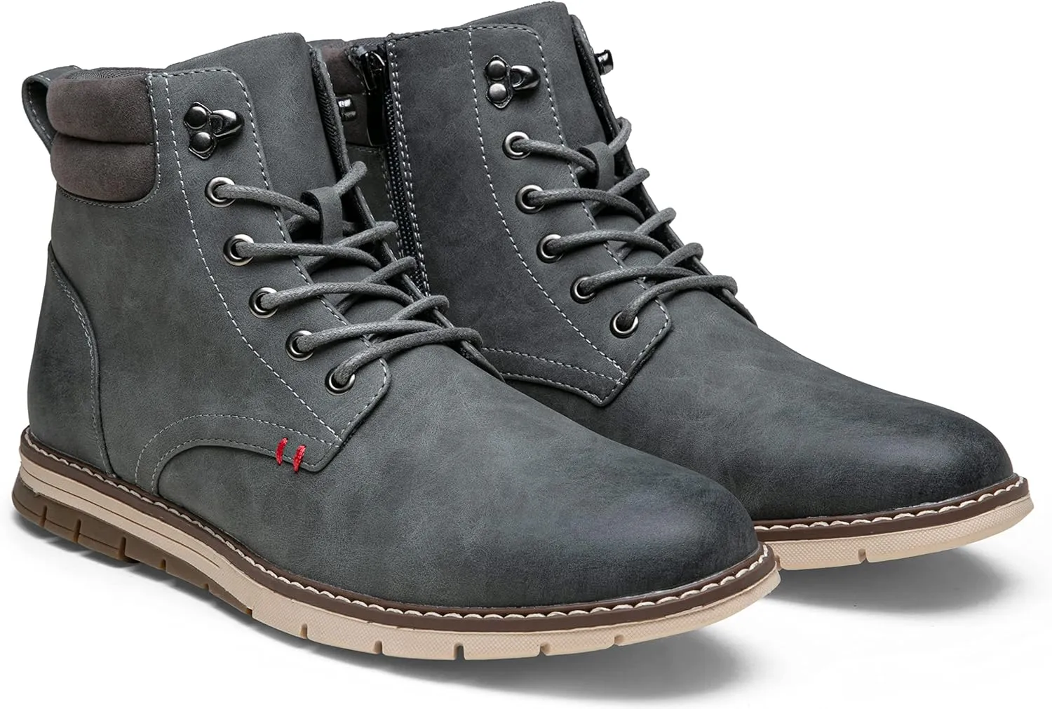Vostey Boots for Men Casual Boots Fashion Waterproof Men's Motorcycle Shoes