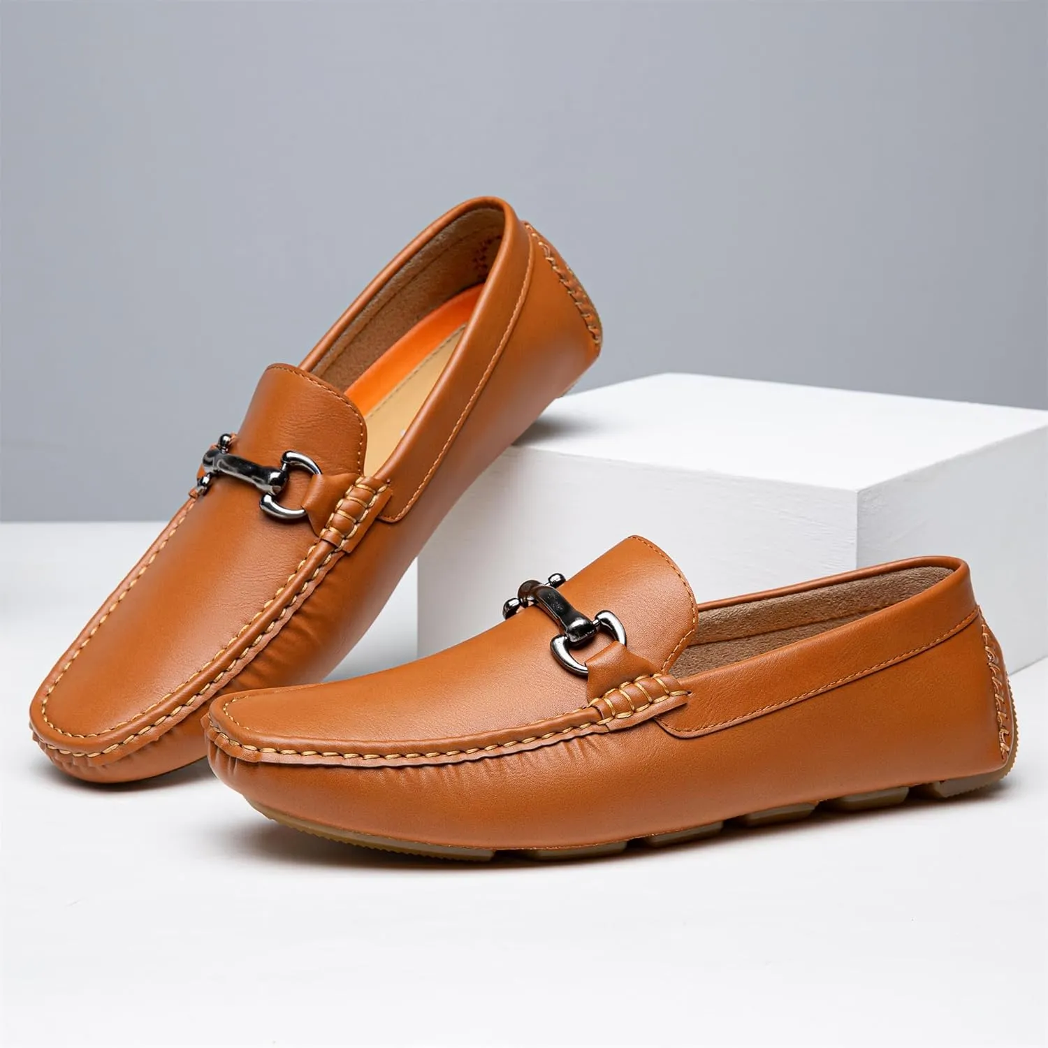 Vostey Men's Loafers Slip on Shoes Loafers Driving Loafers Casual Penny Loafers for Men