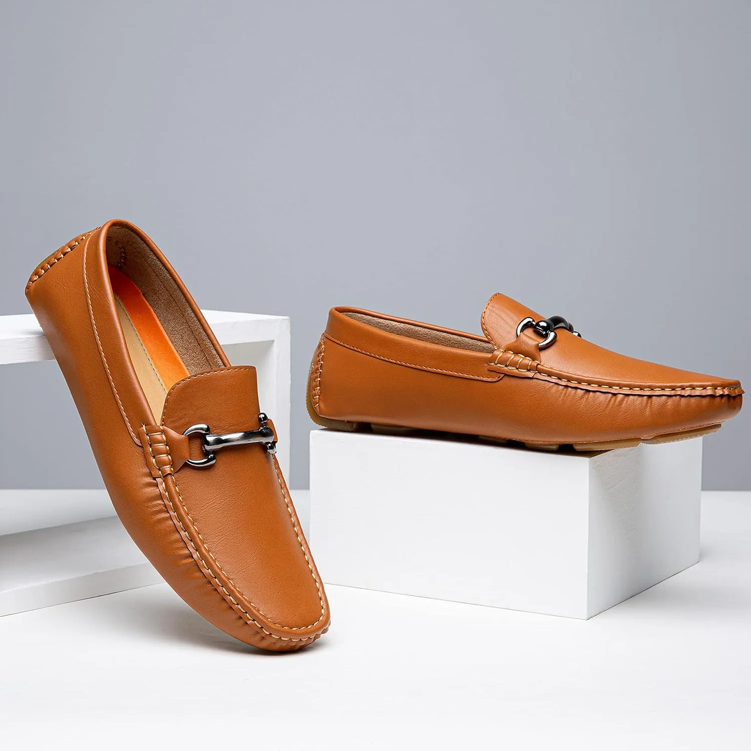 Vostey Men's Loafers Slip on Shoes Loafers Driving Loafers Casual Penny Loafers for Men