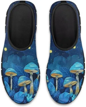 Walking Sneakers for Women Casual Slip On Shoes Black