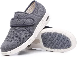 W&LESVAGO Breathable Lightweight Adjustable Diabetic Shoes Wide Width Air Cushion Walking Sneakers for Women Swollen Feet