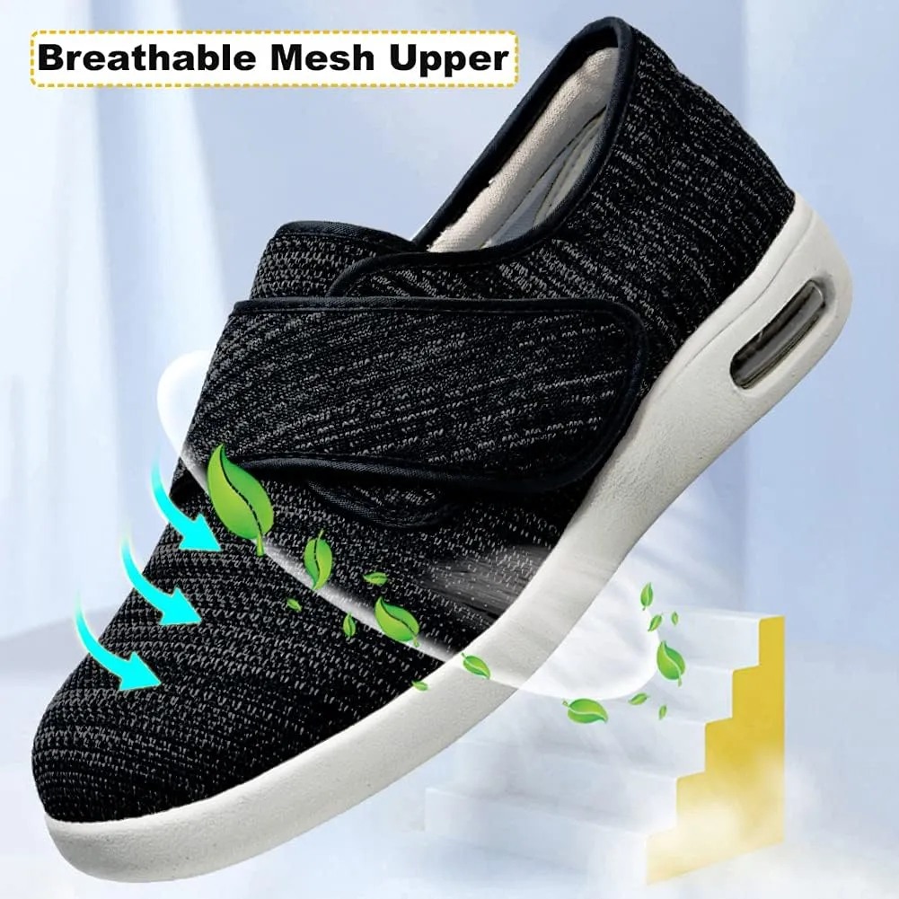 W&LESVAGO Women's Wide Width Diabetic Shoes, Breathable Lightweight Walking Sneakers for Edema Arthritis Swollen Feet